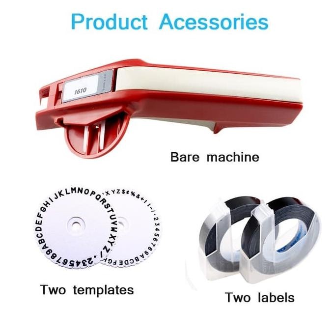 

Label Maker Emboss Dymo 1610 (BONUS 2 LABEL)