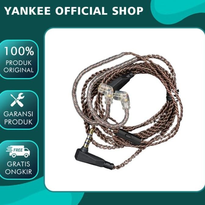 TERBARU - Kabel KZ Copper with Mic Kabel KZ ZSN PRO X KZ ZST X KZ Cable with Mic