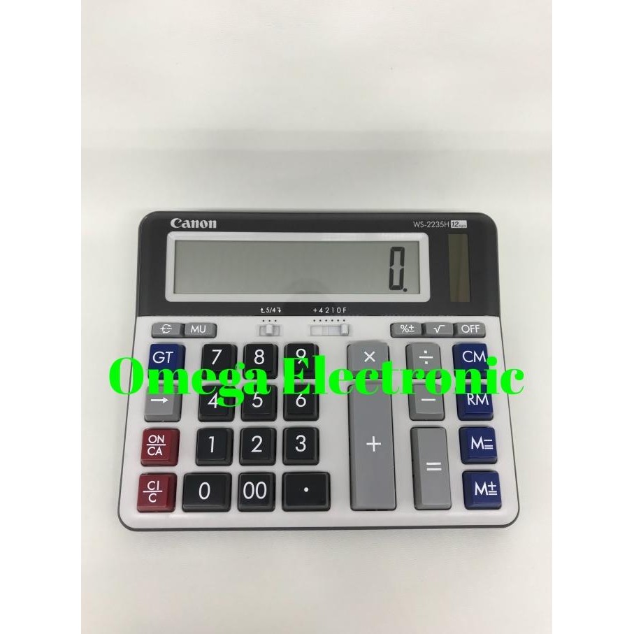 

BEBAS ONGKIR - Canon WS-2235H - Calculator Desktop Kalkulator Meja Kantor 12 Digits