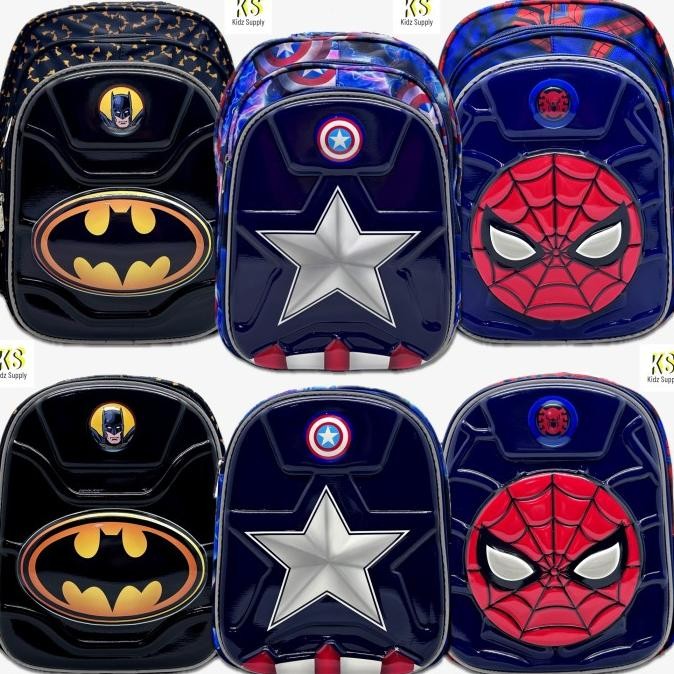 Sale Tas Ransel Sd Tk Anak Laki Laki Timbul Gambar Spiderman Batman Ironman