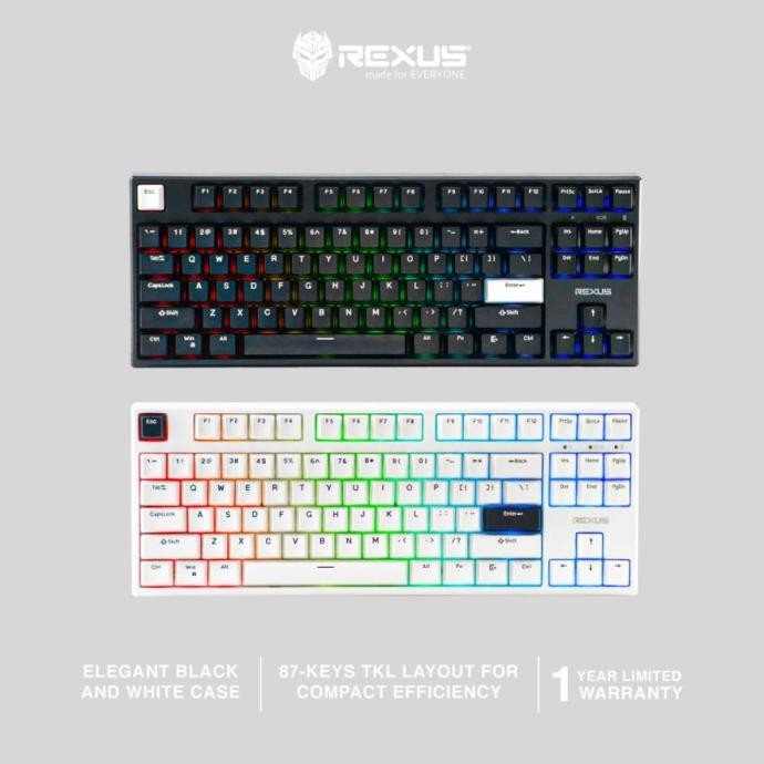 Rexus Keyboard Daiva D87 New Stok