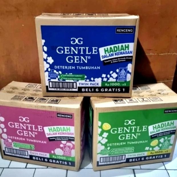 TERBARU - Gentle Gen Deterjen Cair 1 Dus/Karton - GentleGen 1 Renceng Murah
