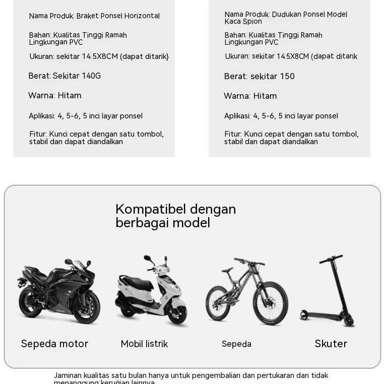 Holder Hp Sepeda Motor /Stand Phone Holder Motor/Bicycle Holder Hp/Holder Hp Motor/Holder Motor/Baru