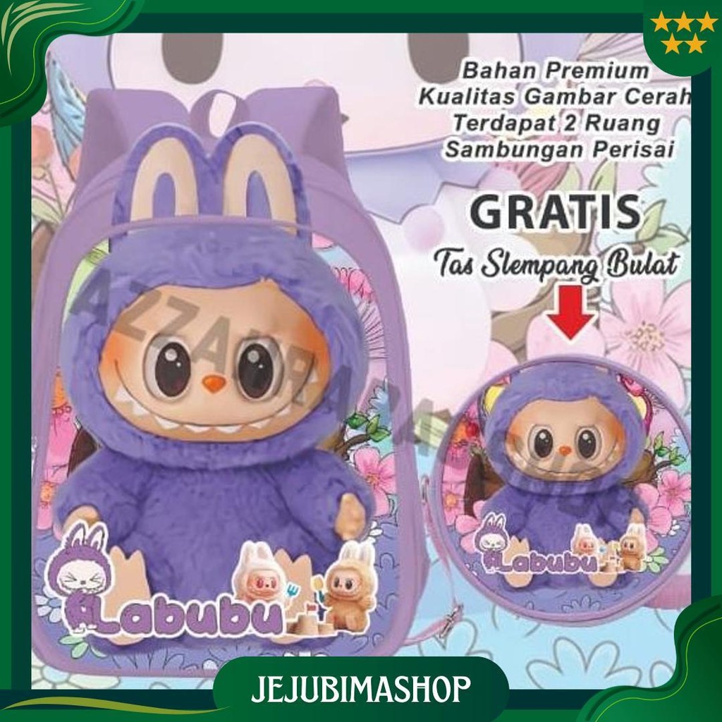 Tas Anak Tk Labubu Gratis Tas Slempang/Ransel Anak Labubu/Tas Anak Tk Labubu/Tas Sekolah Anak Peremp
