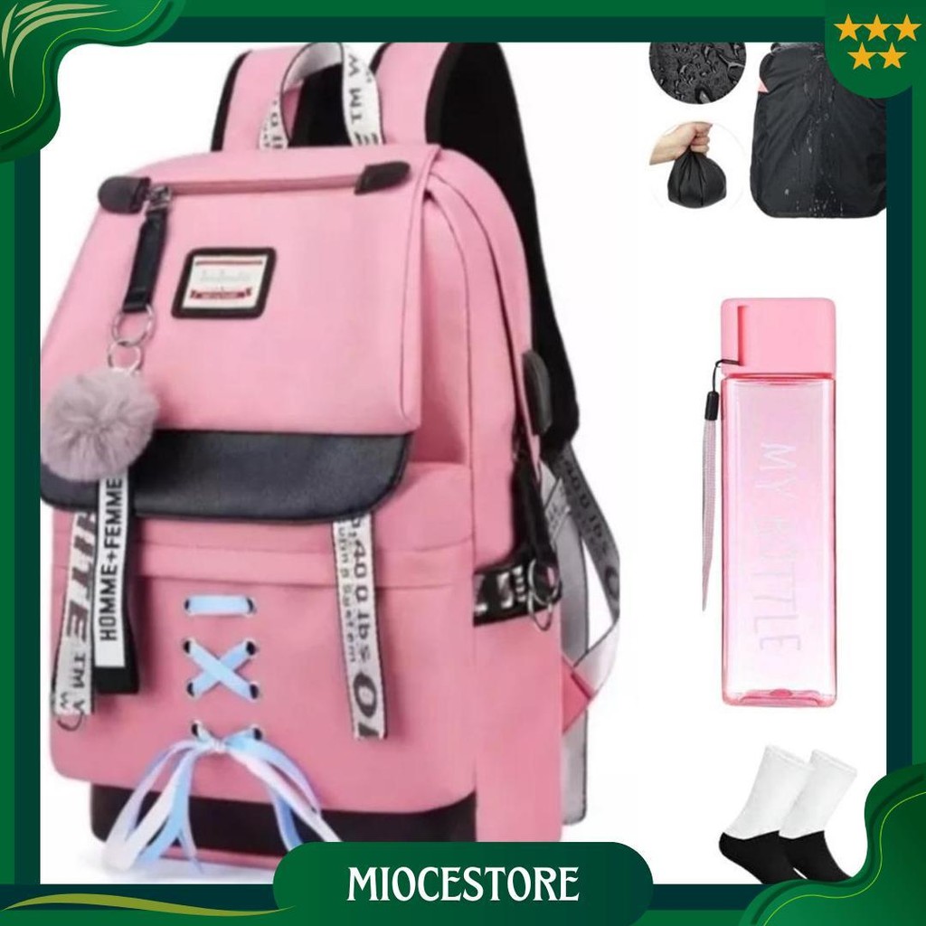 Tas Wanita Modern Kekinian / Tas Ransel Wanita Remaja Dewasa /Tas Anak Sekolah Perempuan Sd Smp Sma 