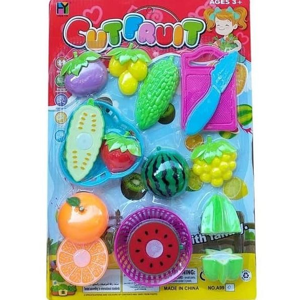 Mainan Buah Potong Buah Potong Mainan Mainan Buah Potong Ana