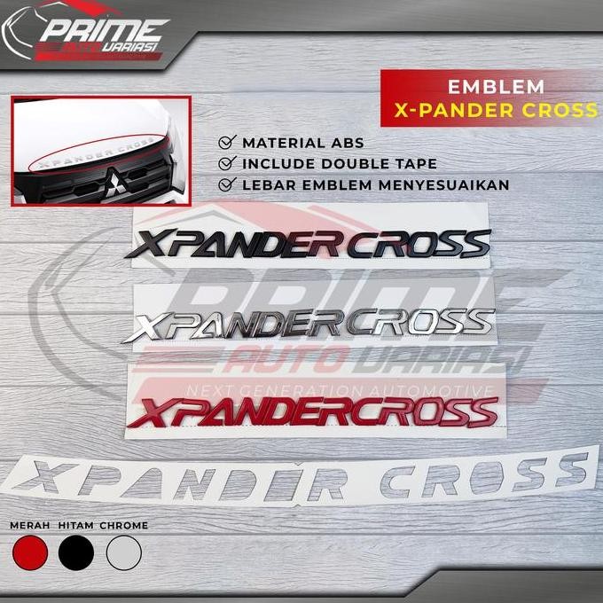 Emblem Kap Mitsubishi Xpander Cross Emblem Kap Mesin XpanderCross