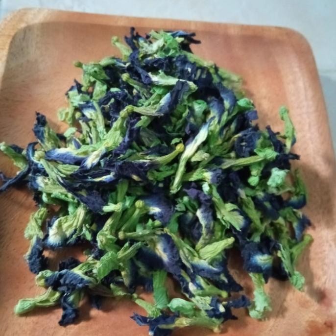 

Produk Unggulan] 50 gr teh bunga telang kering/bunga telang/dried butterfly pea flower
