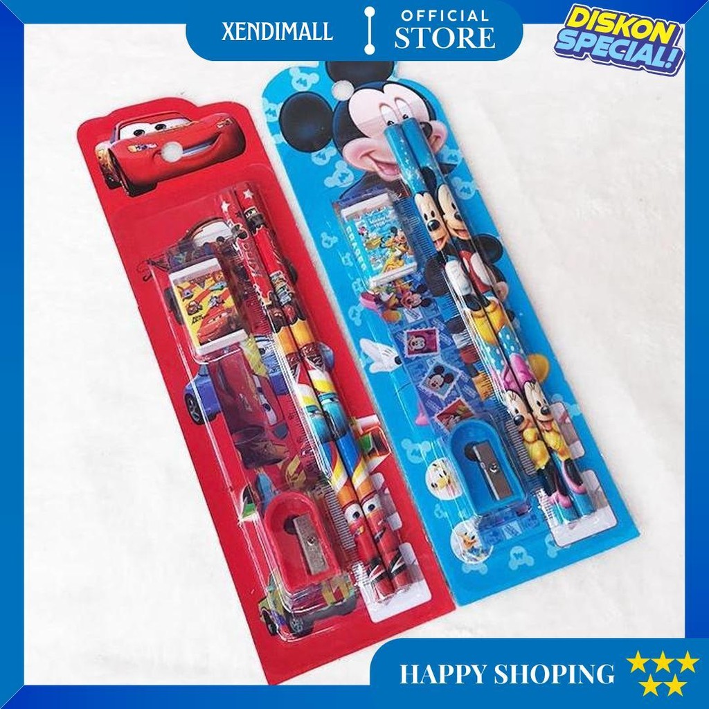 

Dp Stationery Set 5 In 1 Motif Alat Tulis Paket Anak Sekolah Penghapus Penggaris Pensil Serutan Karakter Lucu D Cod