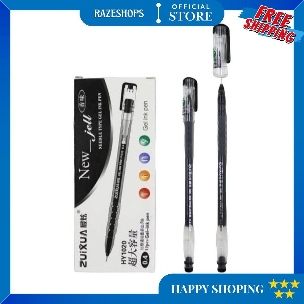 

(Sf1020-Lusin) Pulpen Bolpen Bolpoin Bolpoint Pena Gell Pen Office Hitam Atau Biru Zuixua Zuixua/Merk Safari Brand New Jell Pen 0.4Mm Best Seller D Promo Puncak