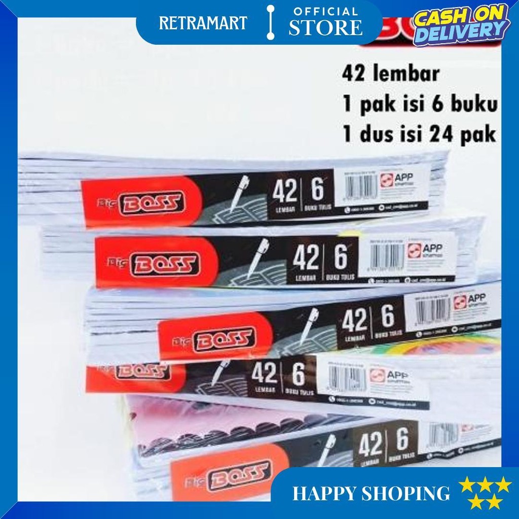 

Buku Tulis Big Boss Pack Eb 42 Isi 6 Boxy D Gratis Ongkir