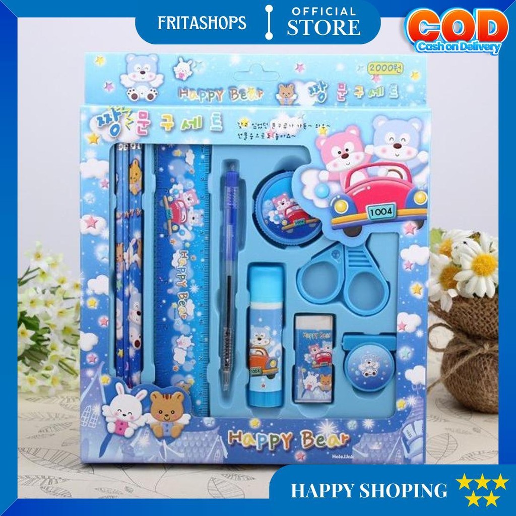 

2009 Pencil Set 9 In 1 Alat Tulis Sekolah Anak Lengkap D Promo Puncak