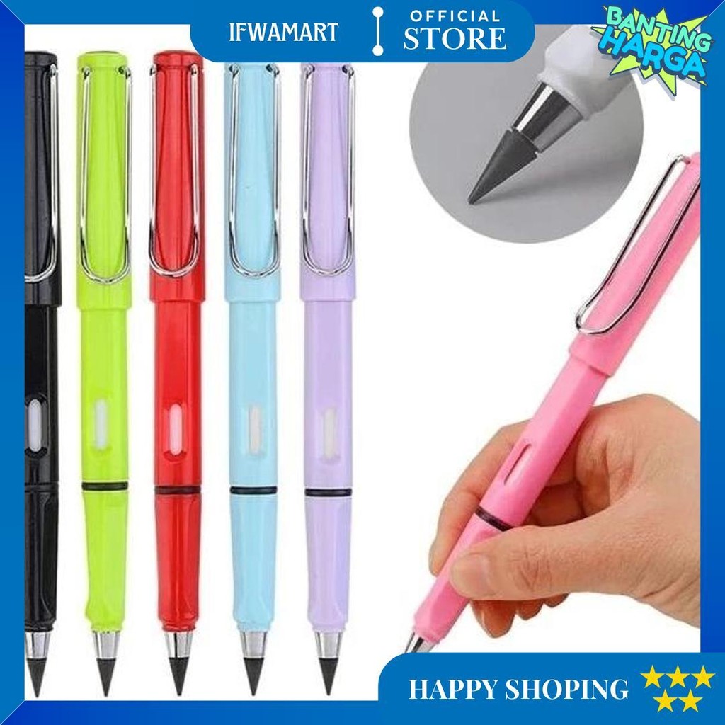 

Cn - Pensil Abadi Premium + Penghapus / Pensil Eternal+ Eraser Tanpa Batas / Pensil Tidak Bisa Habis D Gratis Ongkir