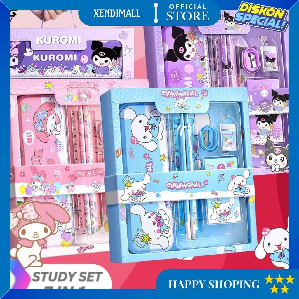 

Set Lengkap Alat Tulis Anak 7 In 1 Stationery Gambar Kuromi Rpg 8015 D Promo 4.4