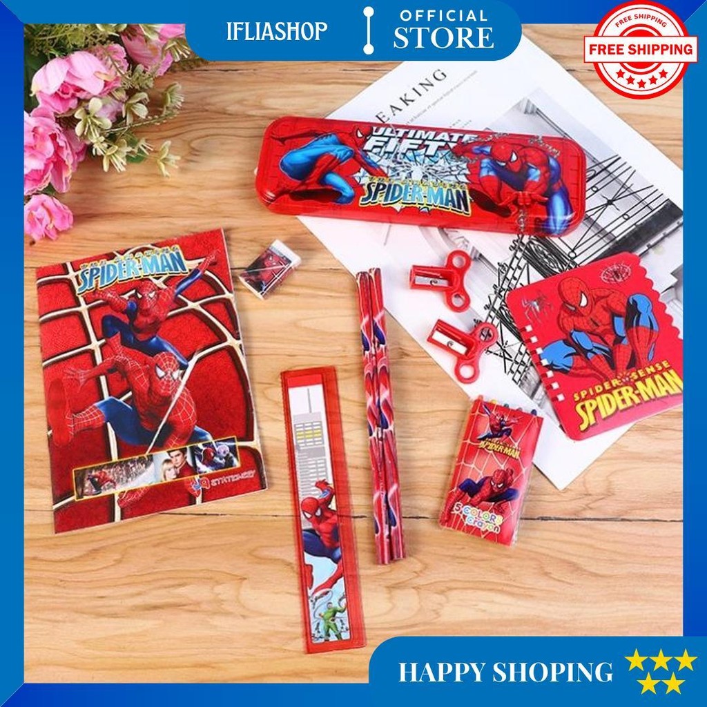 

Reseller Welcome - S5982 Set Alat Tulis 8 In 1 / Set Alat Tulis Anak Motif Kartun / Set Alat Tulis 8 In 1 Lucu / Stationery Set 8 In 1 Lucu D Promo Puncak
