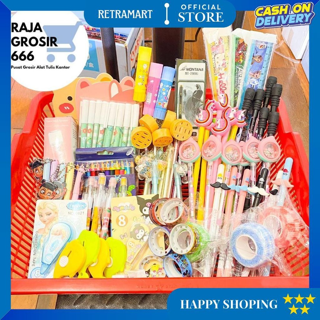 

Rajagrosir Paket Alat Tulis 1000 Gram Atau 1 Kg Stationery D Sale