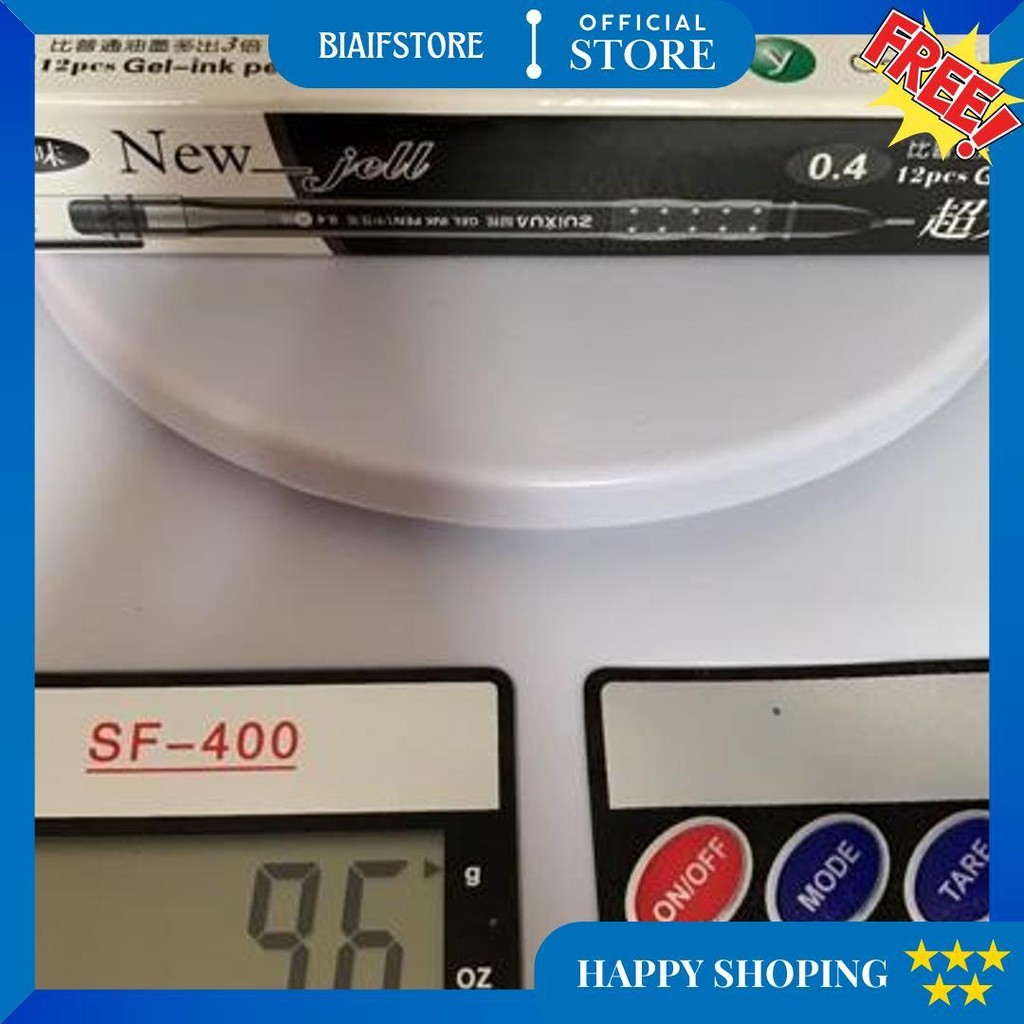 

(12Pcs) Bolpen New Jell Hitam Biru Merah / Gel Ink Pen Zuixua Apple D Promo 4.4