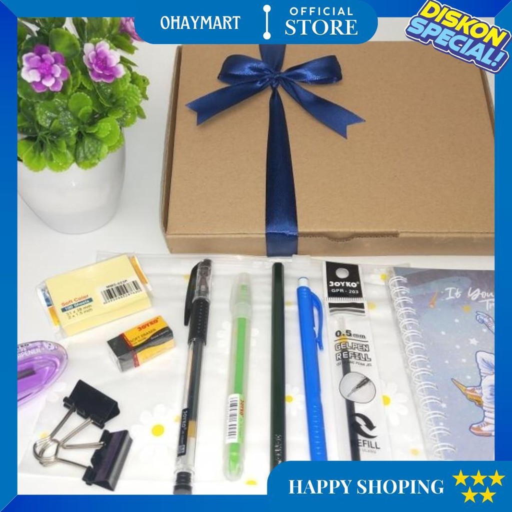 

Paket 2 Alat Tulis Anak Sekolah Murah / Kado Alat Tulis Anak / Hampers Alat Tulis Kantor | Alat Tulis Set Pensil Pulpen Stabilo Memo Notes D Promo 4.4