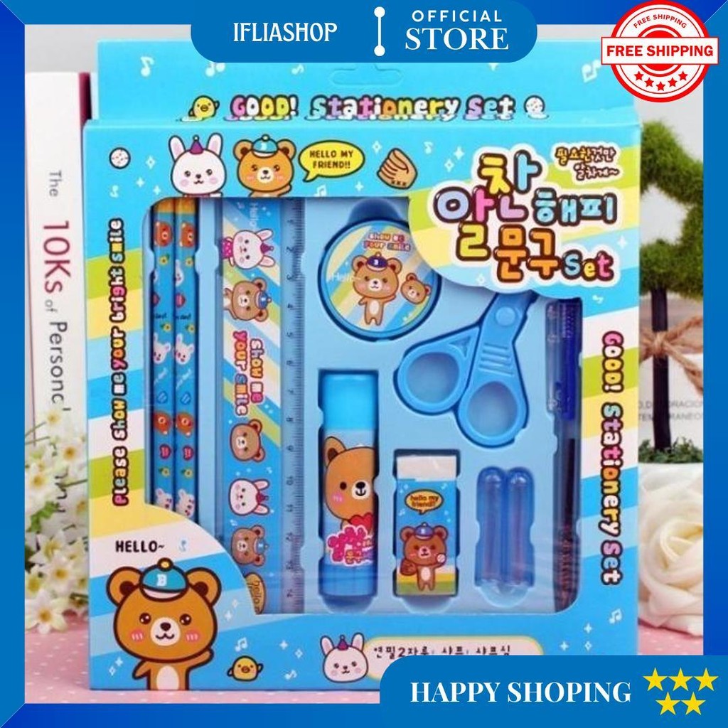 

Munas Paket Alat Tulis Set 8In1 Stationery Set Study Set Anak Karakter Set Alat Tulis Anak Tk D Cod