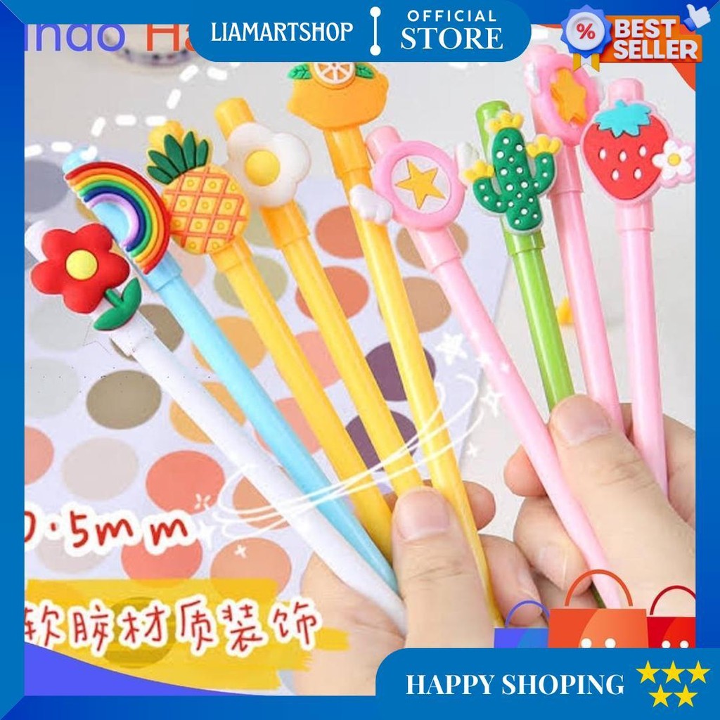 

Pulpen Karakter Buah Pena Gel Karakter Lucu Pen Cute Student Japanese D Sale