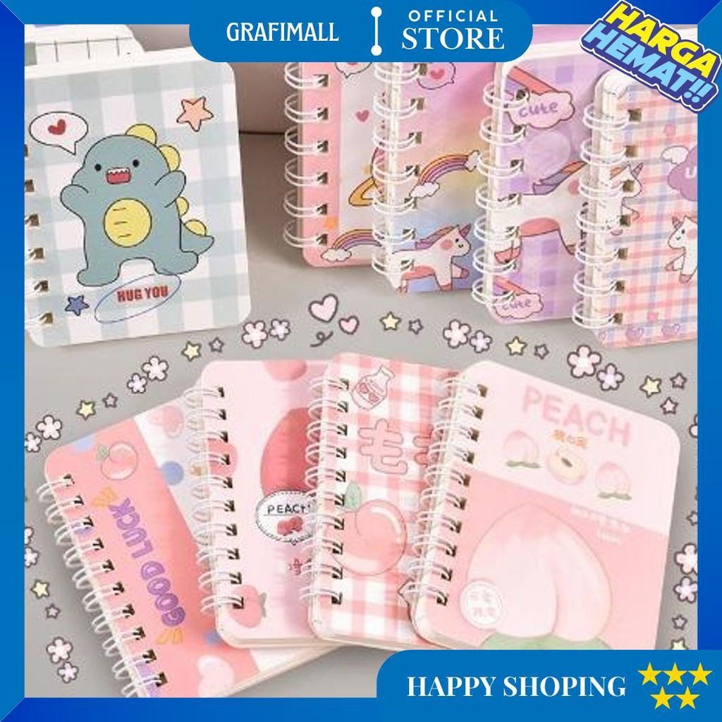 

Cod - B5865 Buku Catatan Kecil Notebook Ring Motif / Notebook Ring Motif / Buku Catatan Ring / Buku Mini Alat Tulis Portable D Terlaris