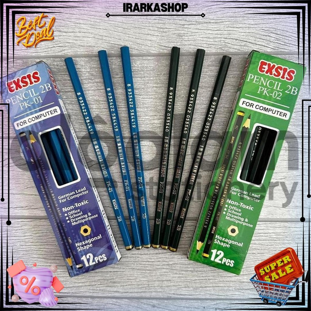 

Selusin ( 12 Pcs ) Pensil 2B Exsis D Promo Puncak