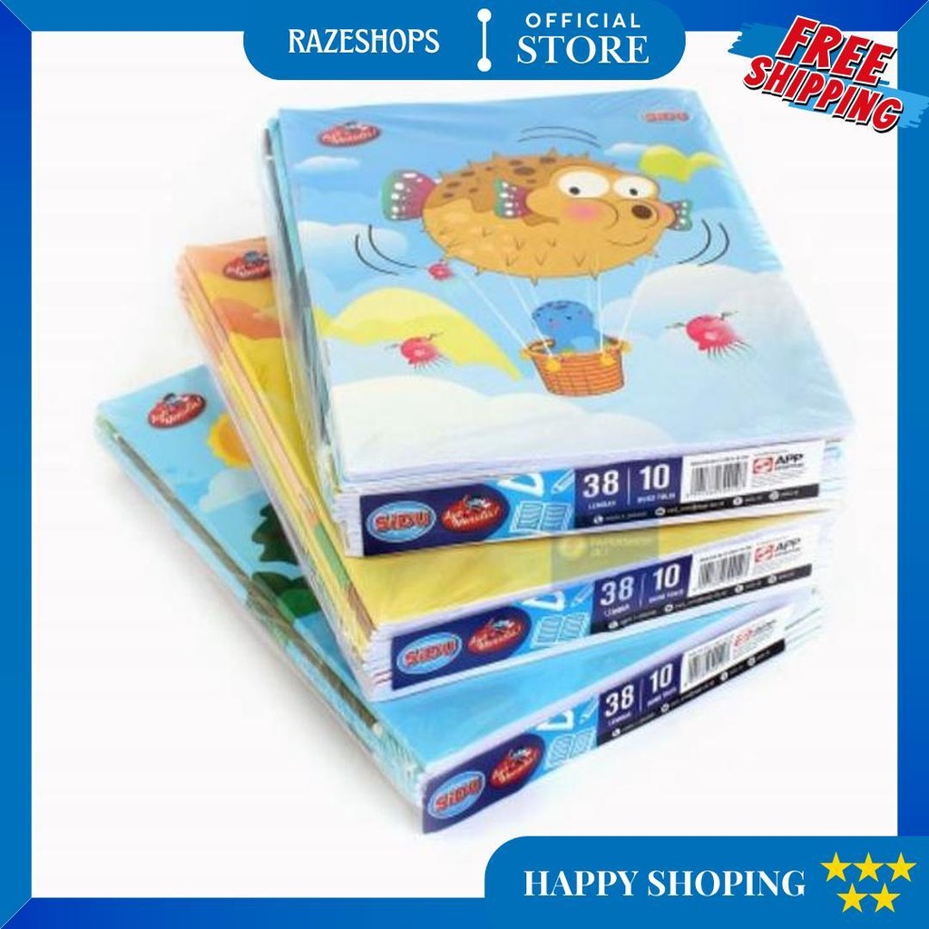 

Buku Tulis Sidu 38 Lembar / Buku Tulis Sekolah ( 1 Pack Isi 10Pcs ) D Termurah