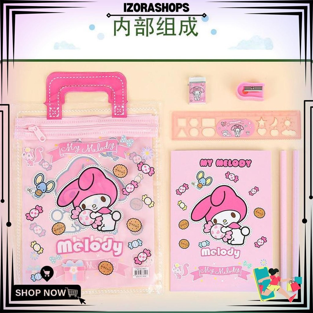 

Alat Tulis Set 6 In 1 Karakter Kuromi Murah Lucu Pouch Set Stationery Hadiah Anak Sanrio D Cod