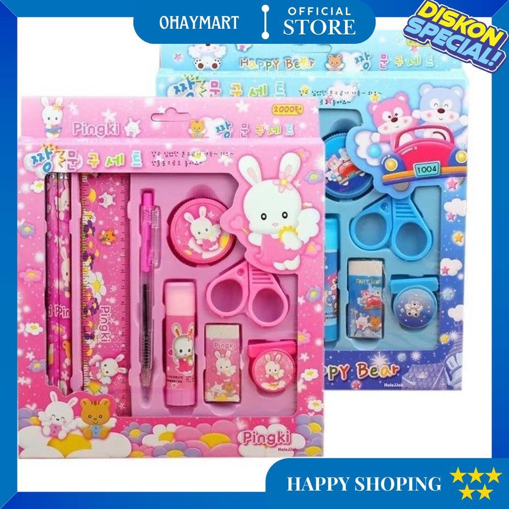 

Planetkidz Fk62 Set Stationery Paket Alat Tulis Korea Lucu Pensil Penggaris Souvenir Hampers Anak D Cod