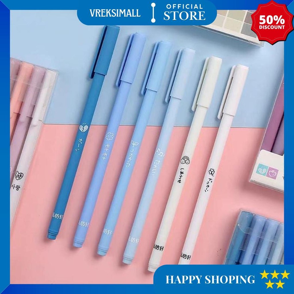 

Pulpen Netral 0.5Mm / Pulpen Tabung Jarum Warna Hitam / Pena/6 Pena Gel Pena Cair Seri Morandi D Termurah