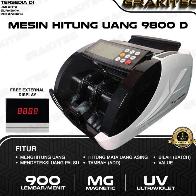 

Terlaris Mesin Penghitung Uang 9800D - Alat Hitung Uang Money Counter SALE