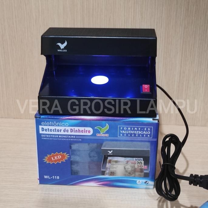 

Terlaris Lampu deteksi uang / Money detector led 4W Wing Lock WL-118 SALE