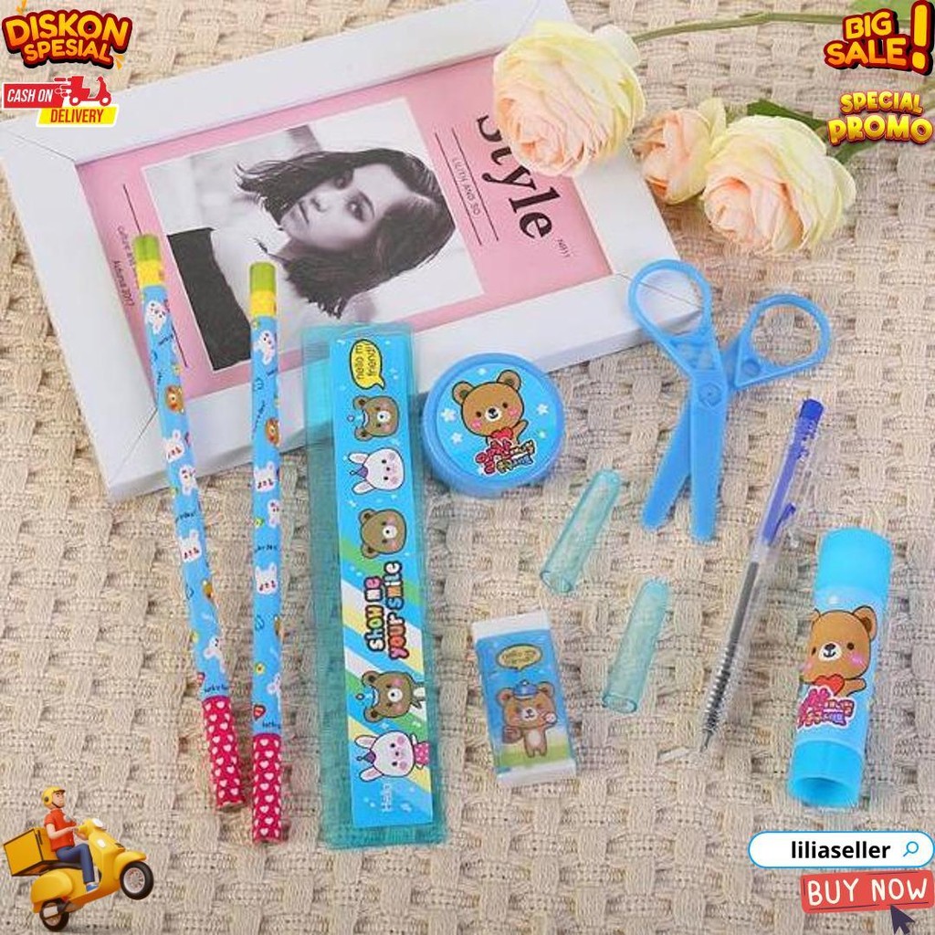 

Pensil Set Lengkap Alat Tulis Anak 9 In 1 Set Alat Tulis Anak Sekolah D Cod