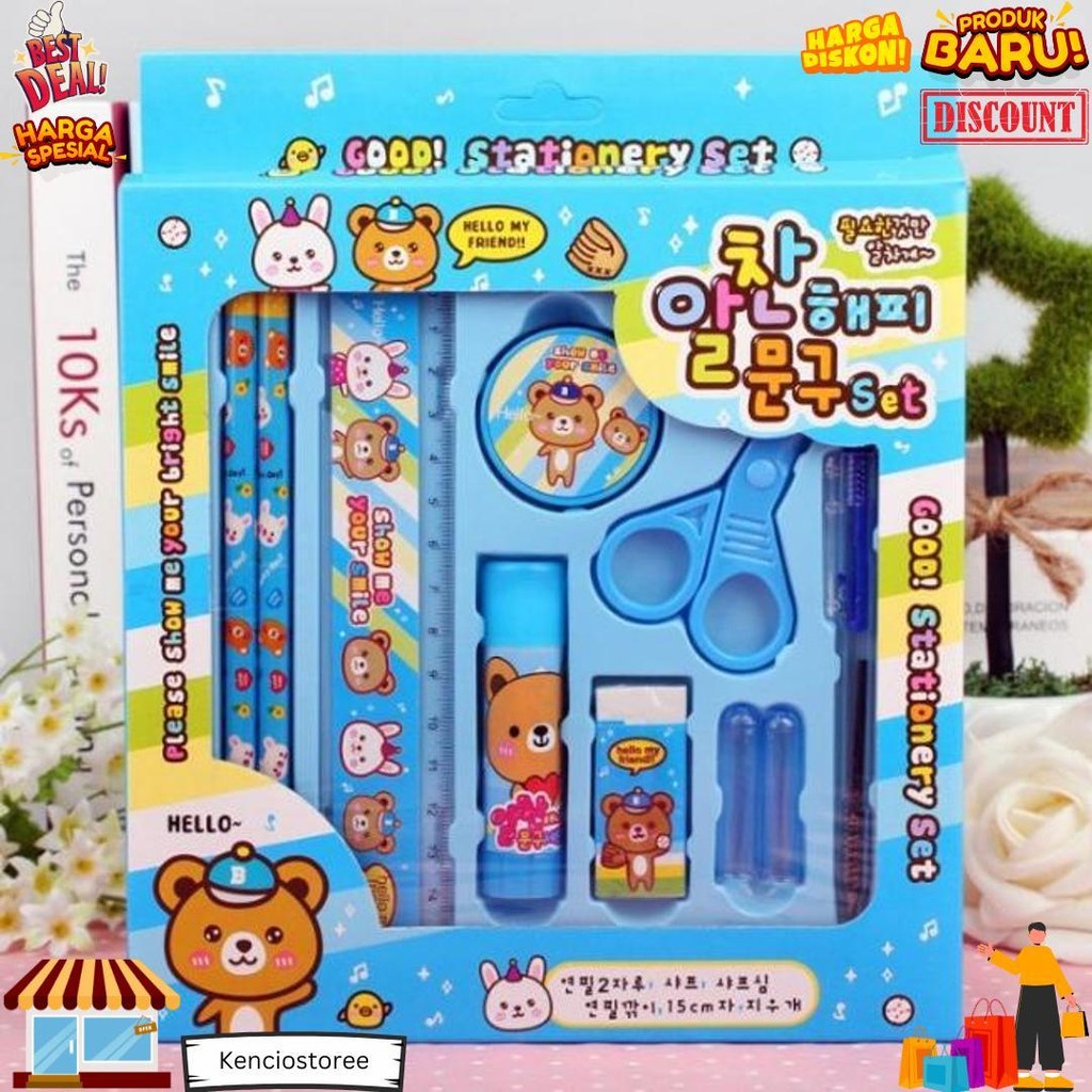 

Sms Paket Alat Tulis Set 8In1 Stationery Set Study Set Anak Karakter Set Alat Tulis Anak Tk D Cod