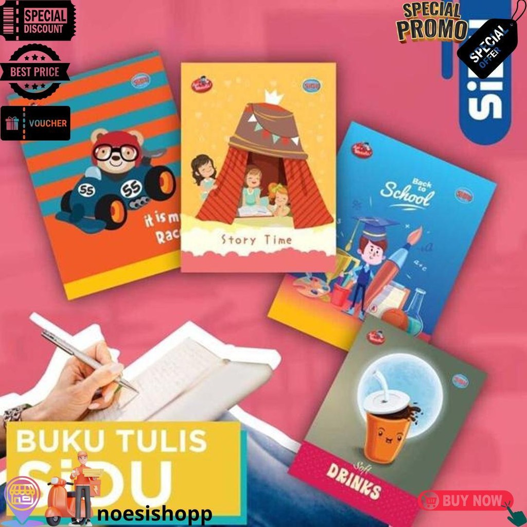 

Buku Tulis Sinar Dunia / Sidu 10X38 Lembar Sidu 38 D Termurah