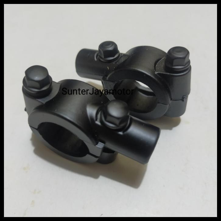 BREKET SPION, DUDUKAN SPION DRAT 14 HONDA. 1SET KIRI - KANAN