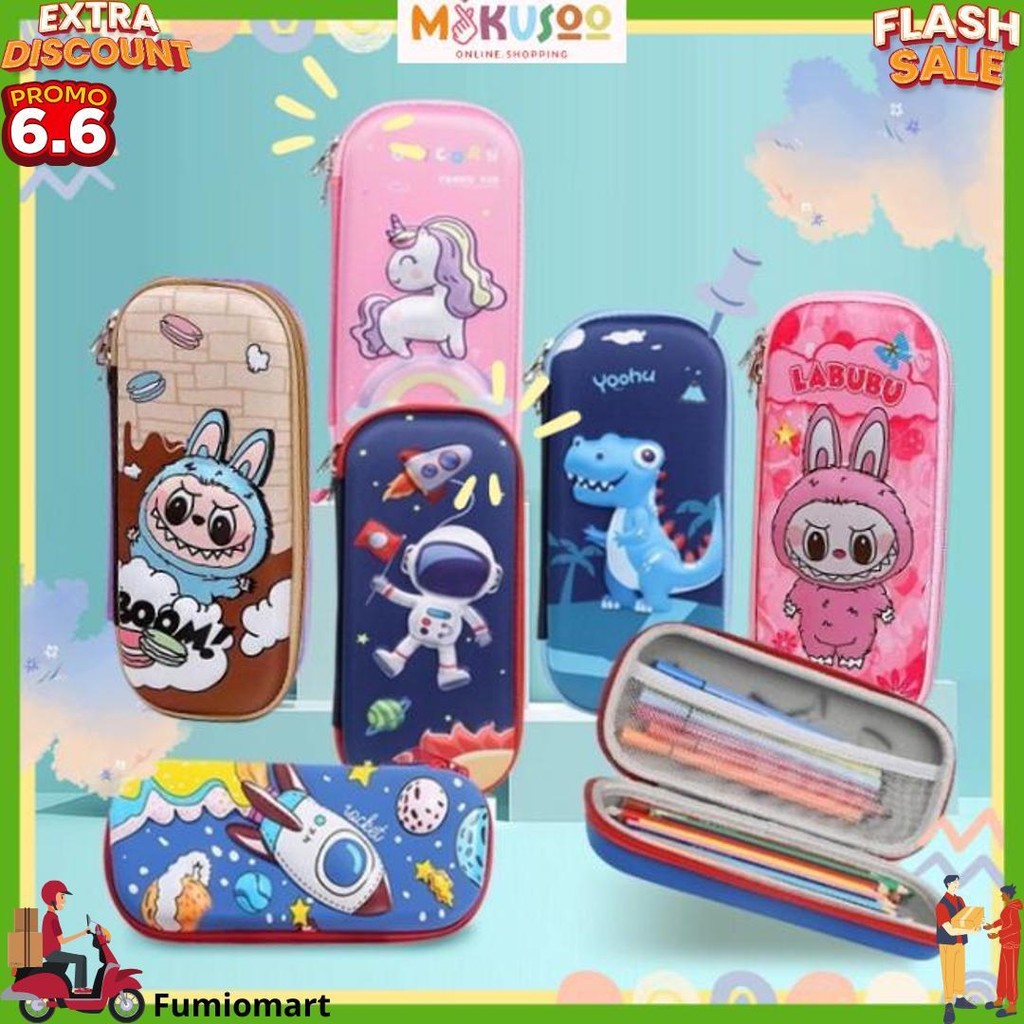 

Mikusoo Kotak Pensil Karakter 3D Timbul Anak Sekolah Impor Premium Eva D Gratis Ongkir