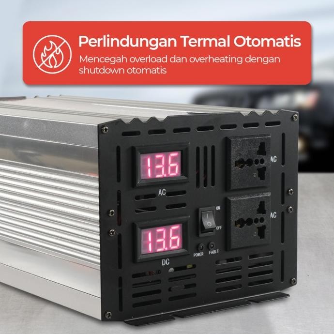 Grosir Inverter Pure Sine Wave Dc 12V / 24V 6000W Shunyima 6000 Watt