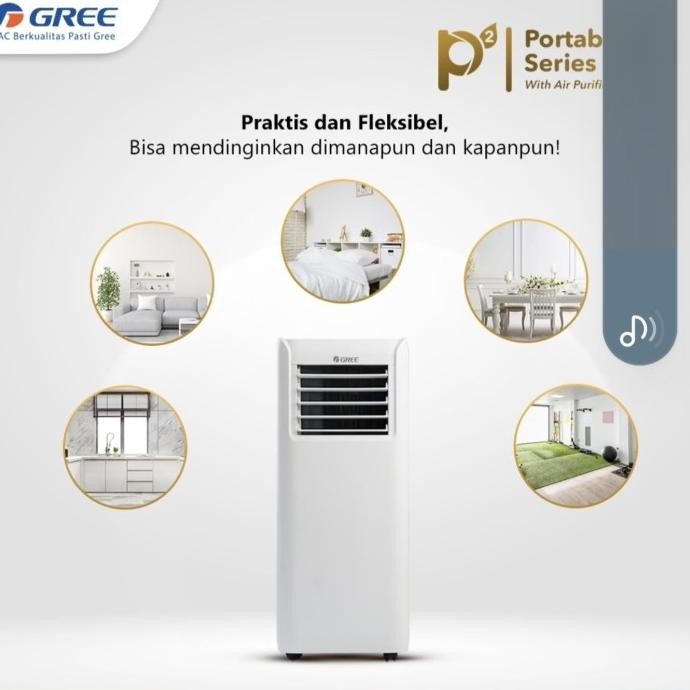 Murah Gree Gpc 05P2 Ac Portable 1/2 Pk wifi Control New - 05 P2 Non COD