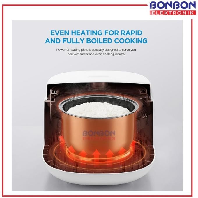 Murah Midea Rice Cooker Digital 1 Liter MB FB30M161 / MB-FB30M161-W  5 Layer and 7 Preset Menu Non C