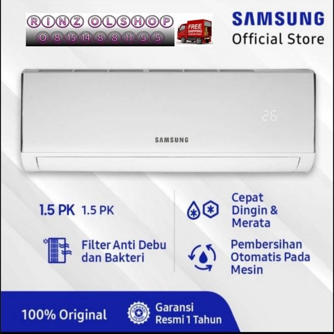 Murah AC 1.5PK SAMSUNG AR12NRFLDWKNSE 1.5PK AC FAST COOLING AR12NRF Non COD