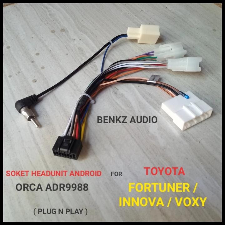 Soket Headunit Nakamichi Na-3100I Na3102I Pnp Toyota Fortuner Innova