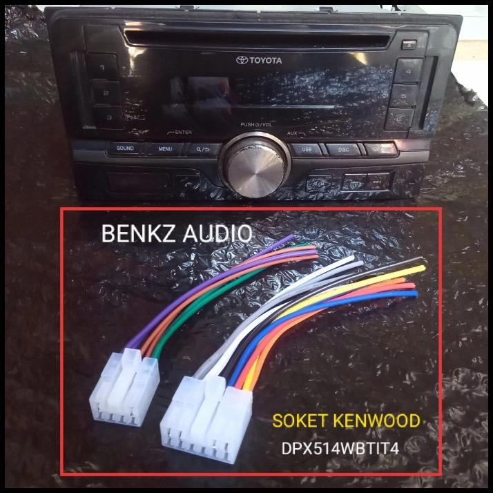 Kabel Soket Headunit Radio Tape Toyota Kenwood Dpx514Wbtit4