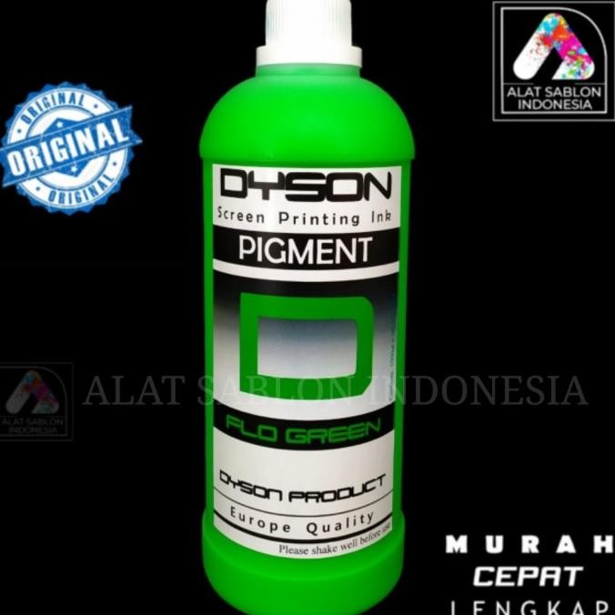 

Baru Biang Warna Sablon Hijau Stabilo Pigmen Flo Green Dyson 1Kg Premium