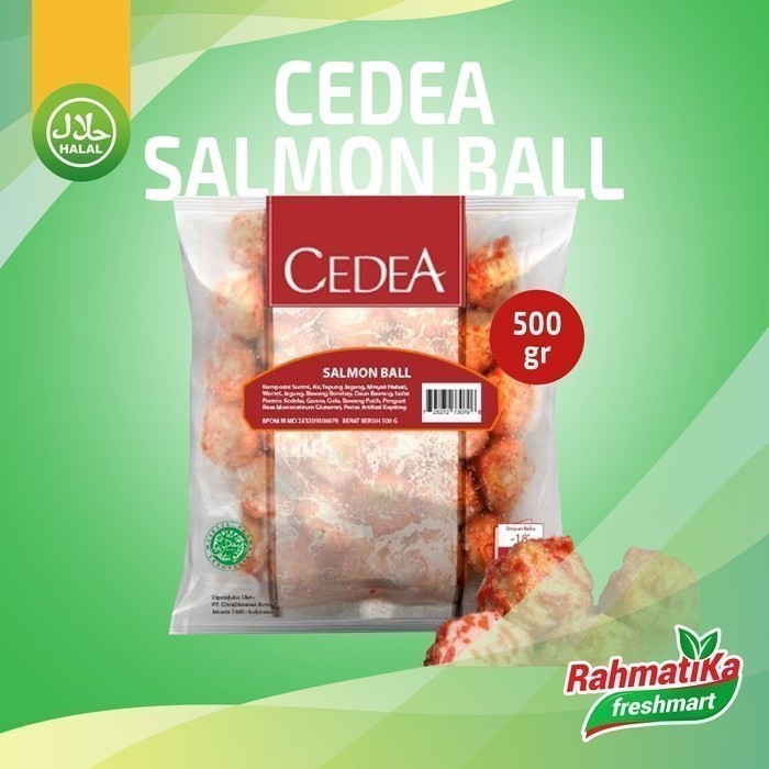 

Cedea Salmon Ball / Ikan Olahan Cedea 500 gram (Frozen Food)