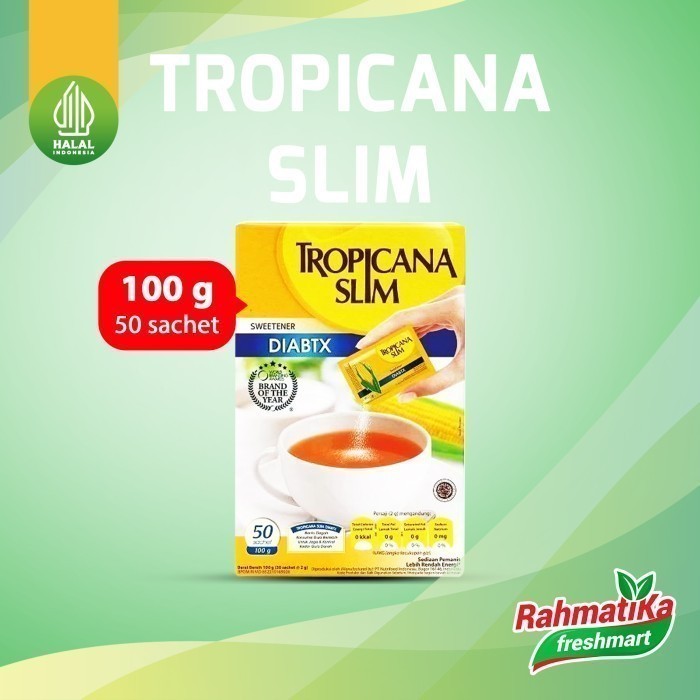 

Tropicana Slim Sweetener DIABTX 50 Sachet 100 gram