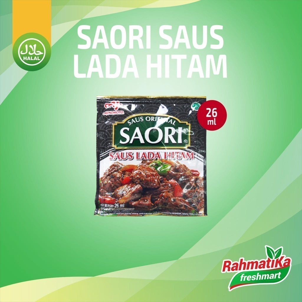 

Saori Saus Lada Hitam / Saos Lada Hitam 26 ml