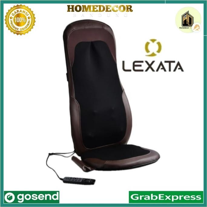 Lexata Bantalan Kursi Pijat Shiatsu 3d 02 - Hitam/cokelat / shiatsu KOKOK