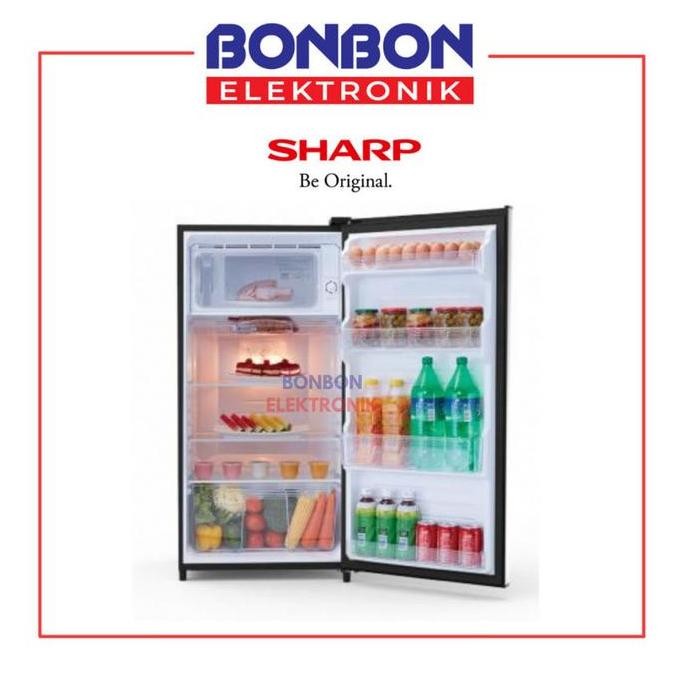 Murah Sharp Kulkas 1 Pintu SJ-N182N-HS / Kirei Series Dark Silver SJN182 Non COD