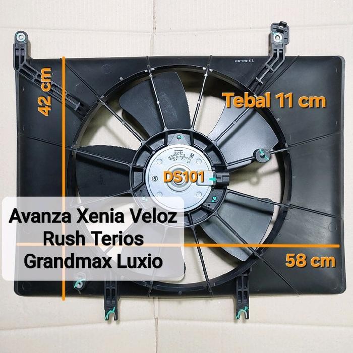 Shroud Fan extra fan kipas radiator All New avanza 1500cc  ( 2016-2021.1300cc) Grand Max xenia veloz